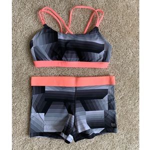 F21 sports bra/shorts set